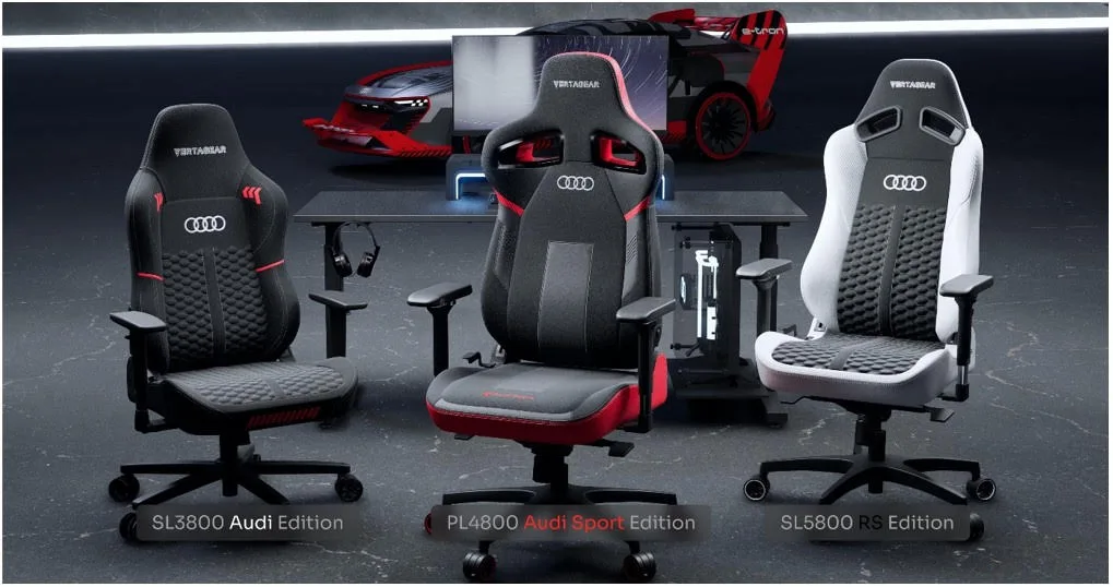 Vertagear et Audi: chaises de jeu de luxe dévoilées